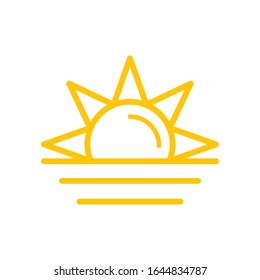 sunrise icon design vector template