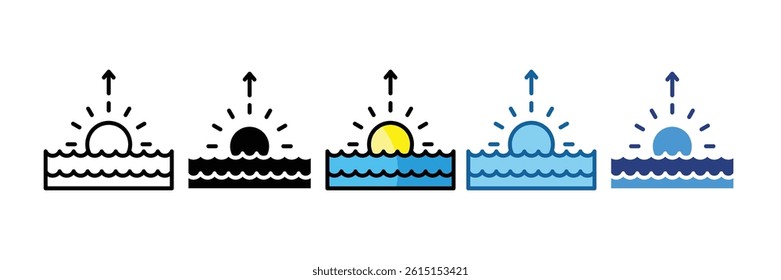 Sunrise Icon Element For Design