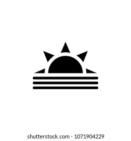 Sunrise icon. Element of minimalistic icon for mobile concept and web apps. Signs and symbols collection icon for websites, web design, mobile app on white background