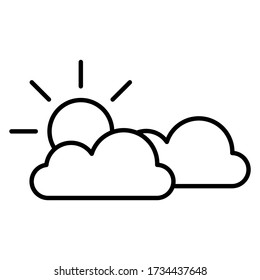 sunrise icon. Flat design illustrator