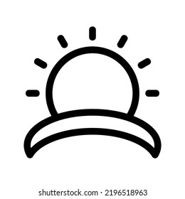 sunrise icon or logo isolated sign symbol vector illustration - high quality black style vector icons
