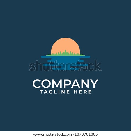 Sunrise Icon Logo Vector Template
