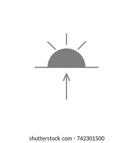 Sunrise icon on white background