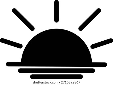 Icono del amanecer que representa las benditas mañanas de Ramadán