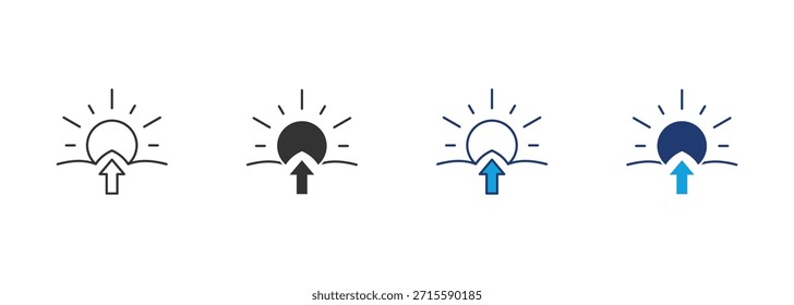 Sunrise Icon Set Multiple Style Collection
