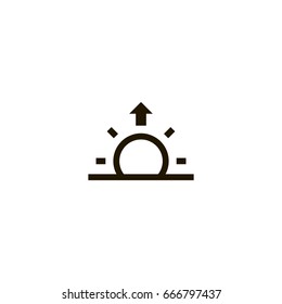 sunrise icon. sign design