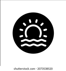 Icono de salida, estilo de glifo vector simple