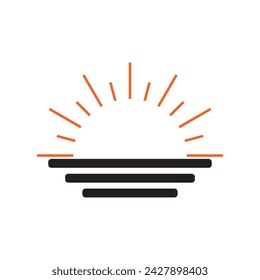  Sunrise Icon, Sun Rise Graphics design 