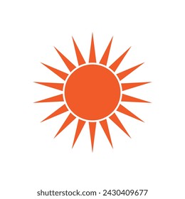 Sunrise icon, Sunset icon, vector, silhouette design for app, website, logo. Sunset over the sea. Sunrise icon simple flat vector illustration