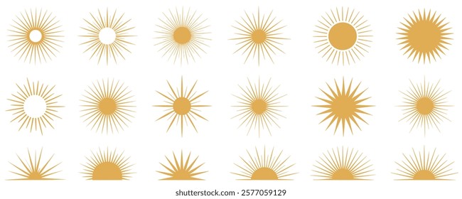 sunrise icon. sunrise symbol. sun silhouette,

