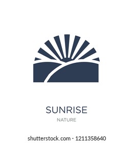 Sunrise icon. Trendy flat vector Sunrise icon on white background from nature collection, vector illustration can be use for web and mobile, eps10