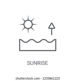 Sunrise icon. Trendy Sunrise logo concept on white background from Nature collection. Suitable for use on web apps, mobile apps and print media.