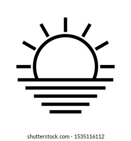 sunrise icon vector design template