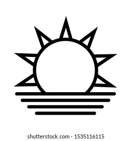 sunrise icon vector design template