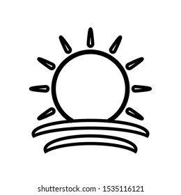 sunrise icon vector design template