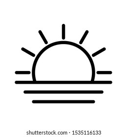 sunrise icon vector design template