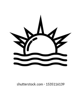 sunrise icon vector design template