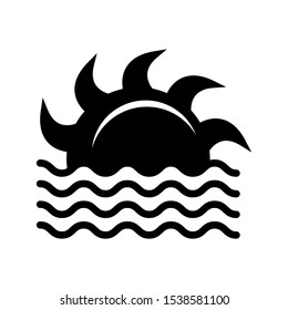 Sunrise icon vector design template