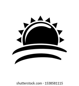 Sunrise icon vector design template
