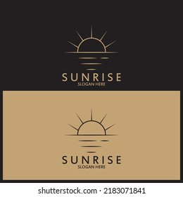 sunrise icon vector illustration template design