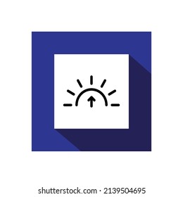 Icono Sunrise, Ilustración vectorial del icono del clima.