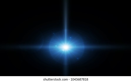 Sunrise with light blue. vector illustration