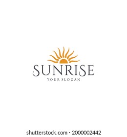 Sunrise logo design, logo can be use for the logo name with the sun
