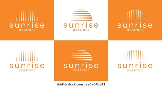 sunrise logo design icon vector illustration - Shutterstock ID 2269648341