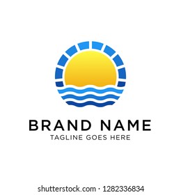 Sunrise Logo Design Template, Vector illustration