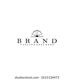Sunrise logo design in vector