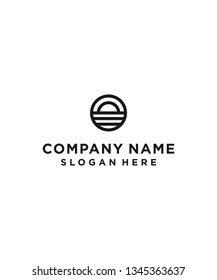 sunrise logo design vector illustration template