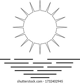 Material vectorial de diseño del logotipo de Sunrise