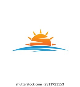 Sunrise Logo Design With White Background