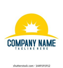 Sunrise logo designs template. Sun icon symbol designs