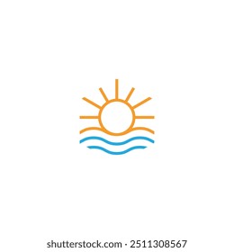 Sunrise Logo Graphic stock images