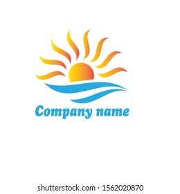 sunrise logo minimalist sunrise logo