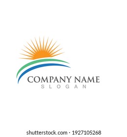 Sunrise logo and symbol vector