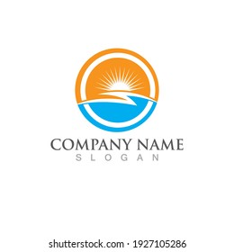 Rising Sun Solar Logo Design Stock Vector (Royalty Free) 1638118993 ...