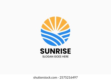 Sunrise Logo Template. Vector Illustration