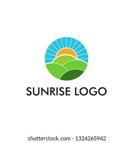 Sunrise Logo Vector Stock Vector (Royalty Free) 1324265942 | Shutterstock