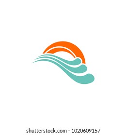 sunrise logo vector illustration