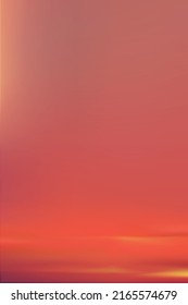 Sunrise in Morning with Orange,Yellow and Pink sky, Vertical Dramatic twilight landscape with Sunset in evening, Vector mesh horizon Sky  banner of sunrise or sunlight for four seasons background