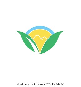 Logotipo de Sunrise on the leaf