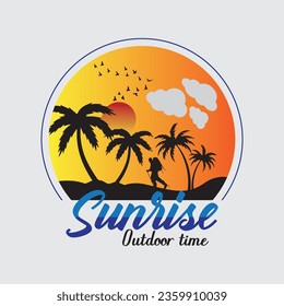 Sunrise Outdoor T-Shirt Design for You