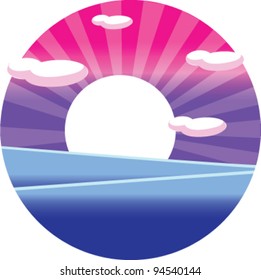 Sunrise over sea