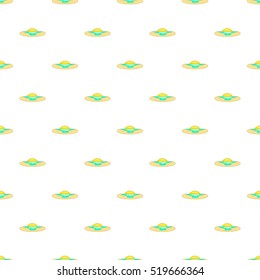 Sunrise over sea pattern. Cartoon illustration of sunrise over sea vector pattern for web