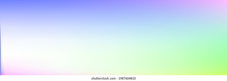 Sunrise Pastel Soft Bright Blurred Gradient Smooth Surface. Vivid Spotlight Color Sky Multicolor Water Horizontal Gradient Mesh Backdrop. Colorful Clean White Light Sunset Vibrant Sky Background.