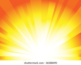 Sunrise ray background Vector