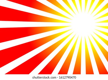 Sunrise Rays Abstract Background Vector With Yellow/Red Colors.