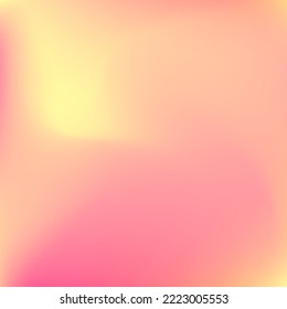 Sunrise Red Warm Color Smooth Surface. Bright Watercolor Trendy Pastel Pink Swirl Gradient Mesh. Vibrant Yellow Orange Curve Liquid Background. Fluid Peach Flow Neon Sunset Gradient Backdrop.